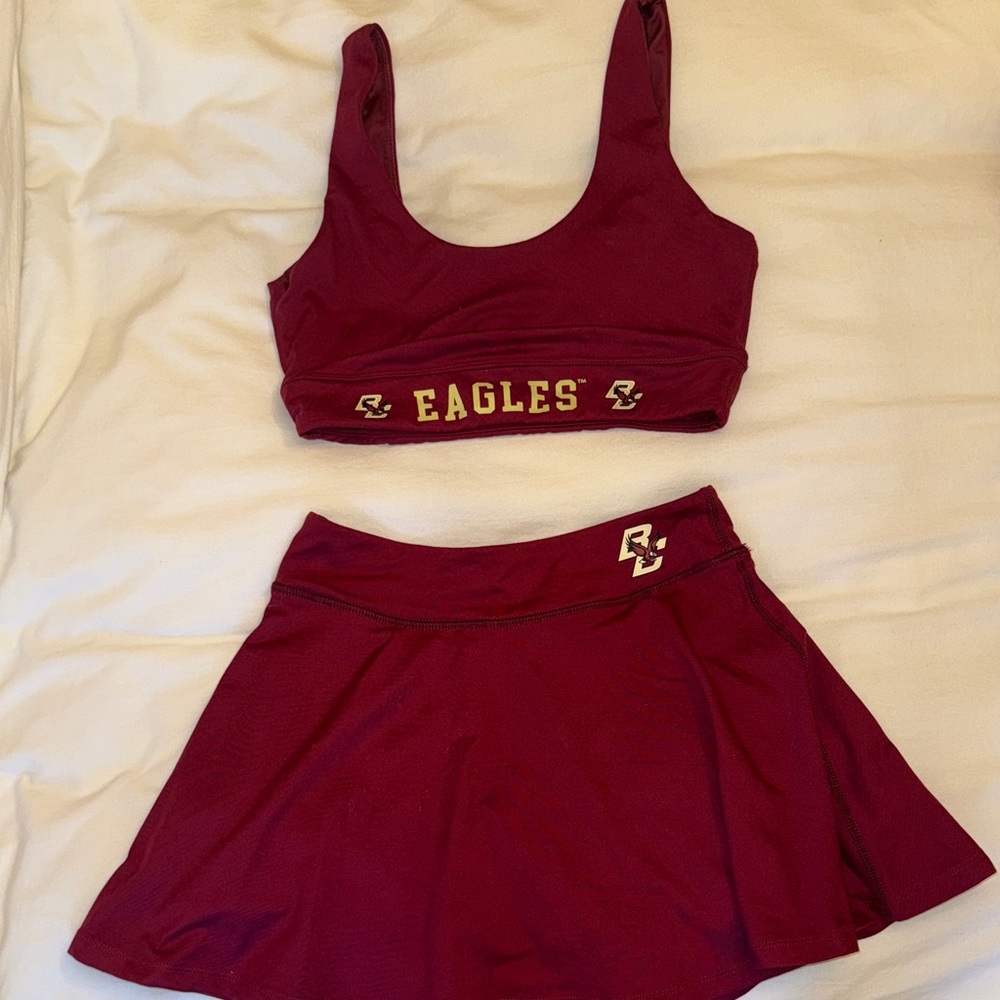 Boston College Maroon Skirt Set
